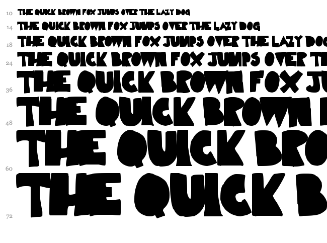 Limp Noodle font waterfall